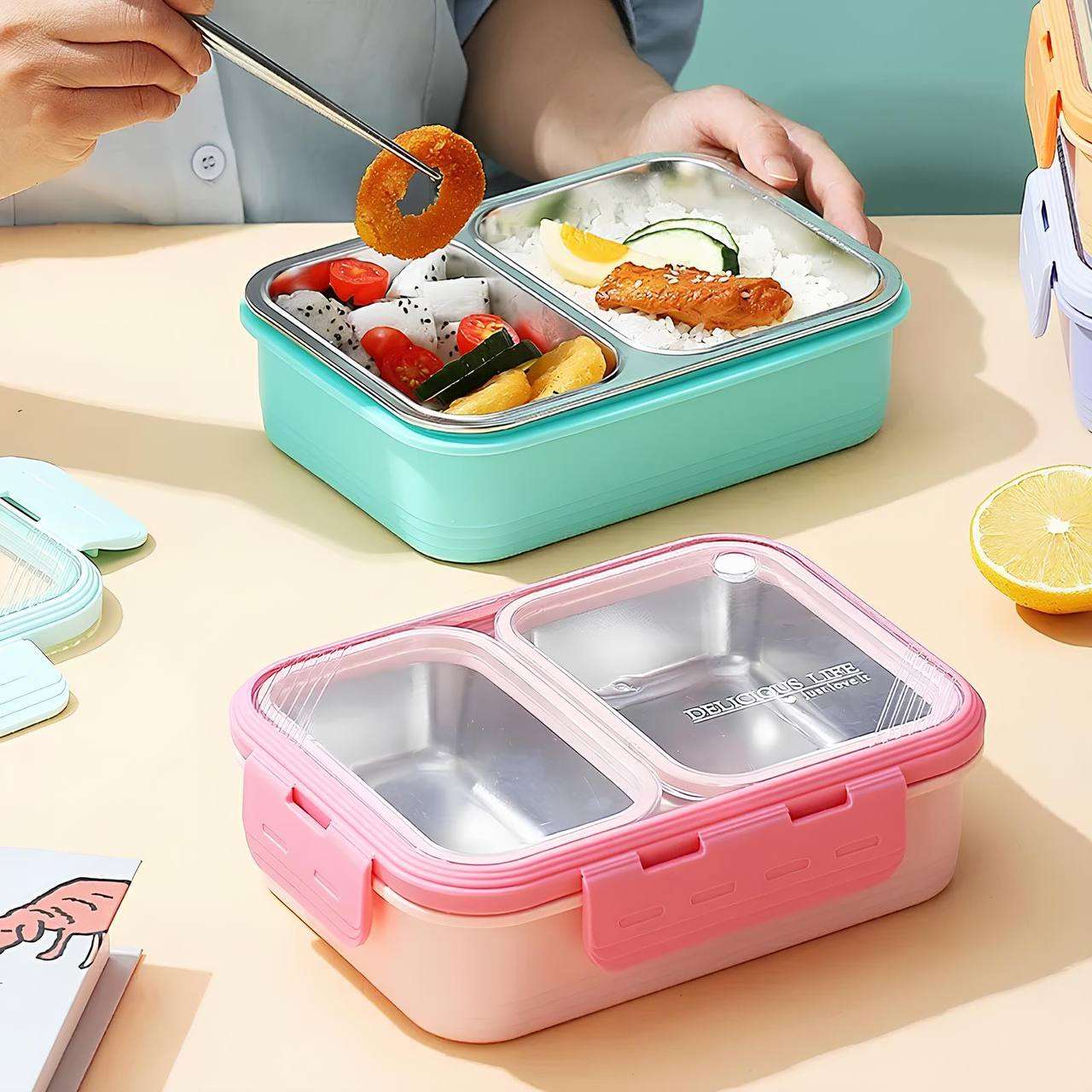 STYLISH STAINLESS STEEL BENTO BOX