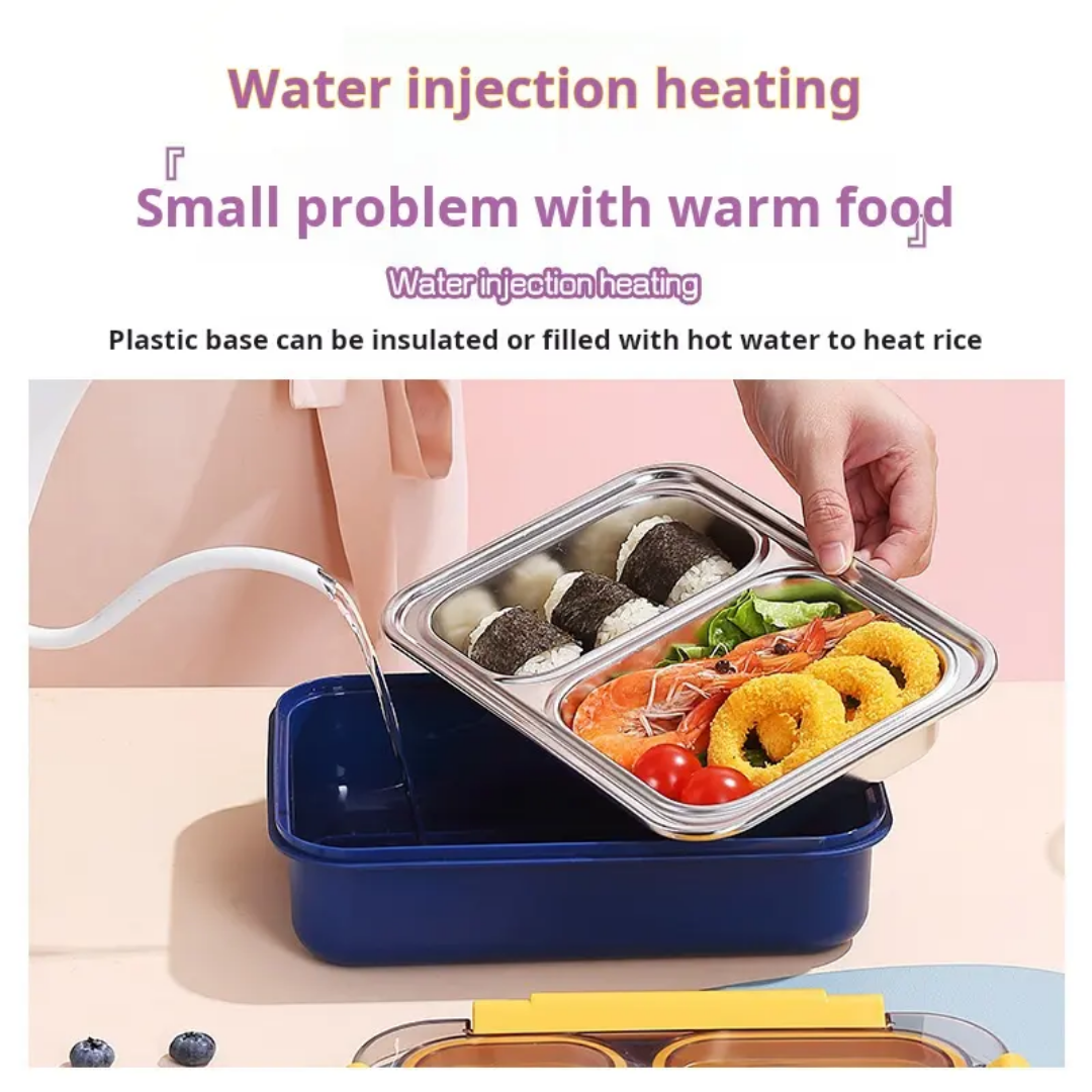 SMILE LUNCHBOX 2COMPARTMENTS (stainless steel)