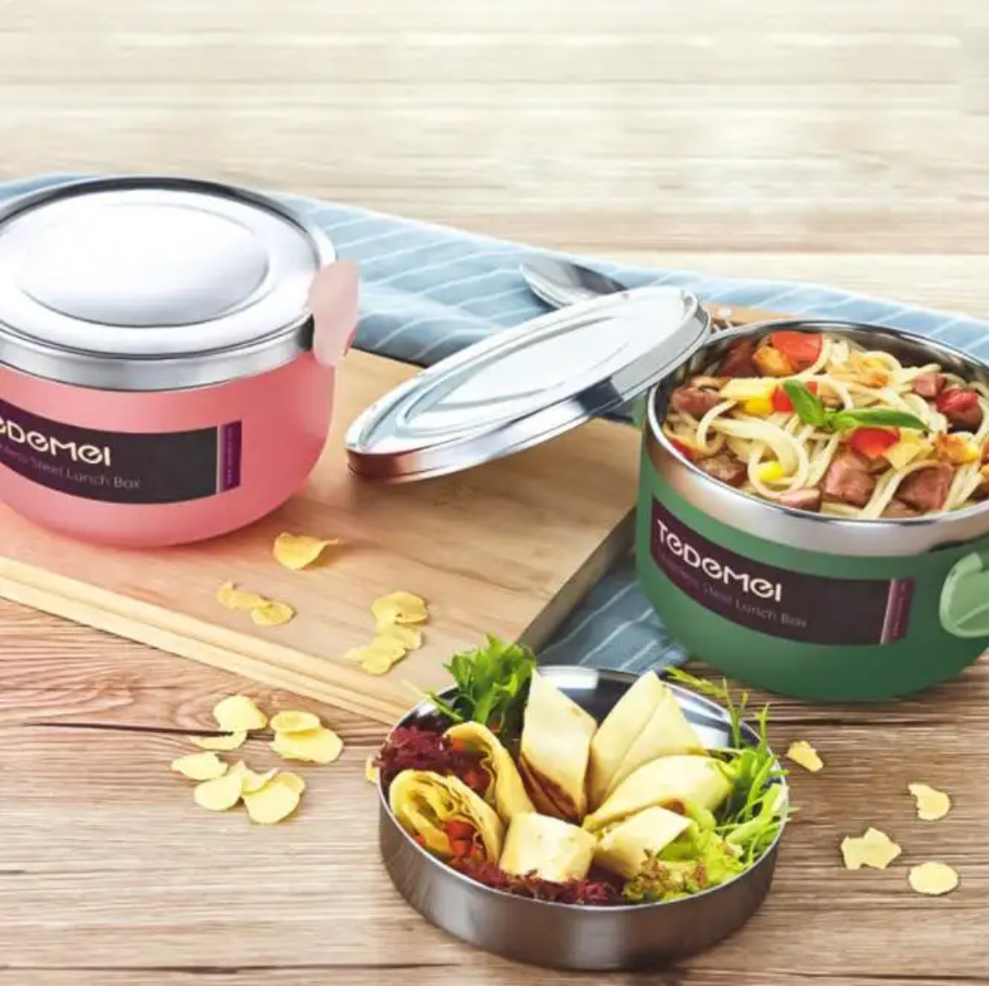 STEEL CRAFTROUND LUNCHBOX (stainless steel)