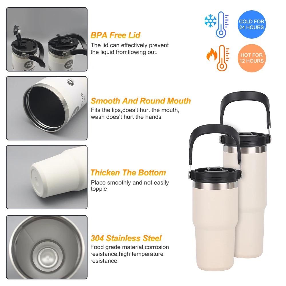 SMALL VACUUM TUMBLER (stainless steel)900ml
