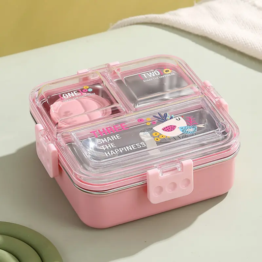 STYLISH TRIO LUNCH BOX (stainless steel)
