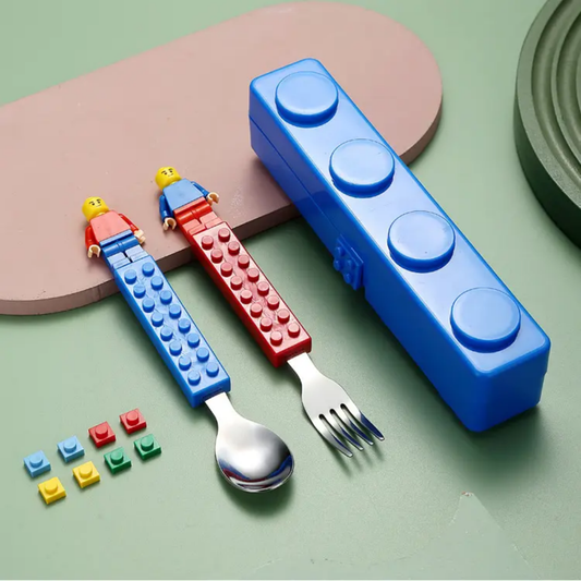 LEGO SPOON & FORK SET (stainless steel)