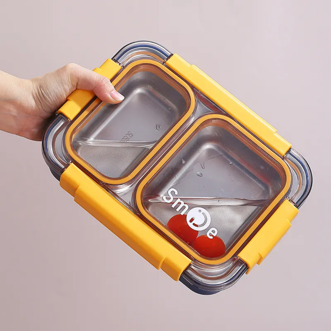 SMILE LUNCHBOX 2COMPARTMENTS (stainless steel)