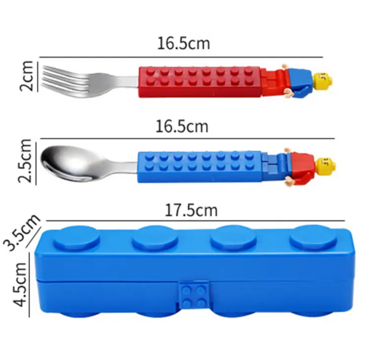 LEGO SPOON & FORK SET (stainless steel)