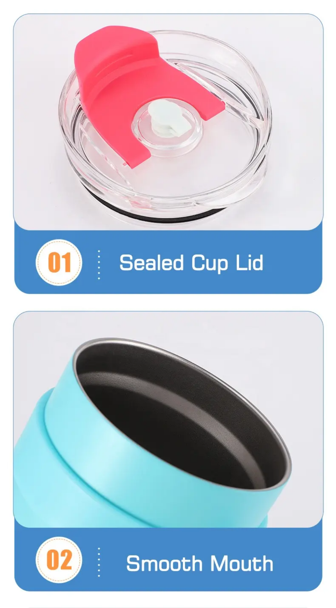 STAINLESS STEEL TUMBLER WITH HANDLE (1200ml)