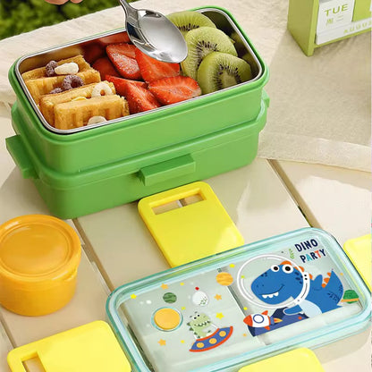 KIDS FIESTA BENTO LUNCH BOX [ Stainless steel  ]