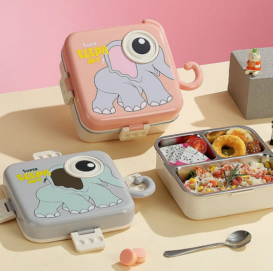 ELEPHANT EYE KIDS LUNCH BOX [ Stainless steel ]