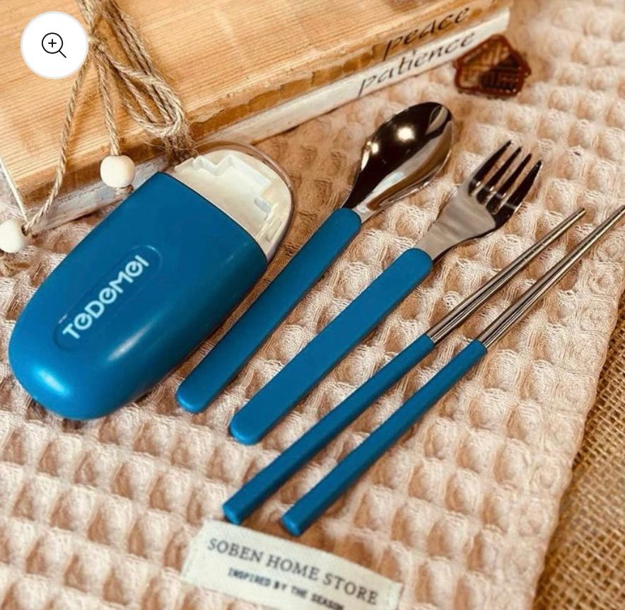 TRAVEL CUTE CUTLERY SET