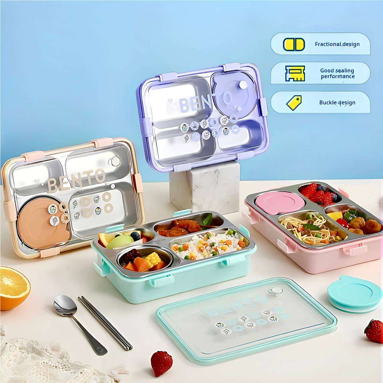 LARGE MUNCH BENTOBOX  [ Stainless steel ]