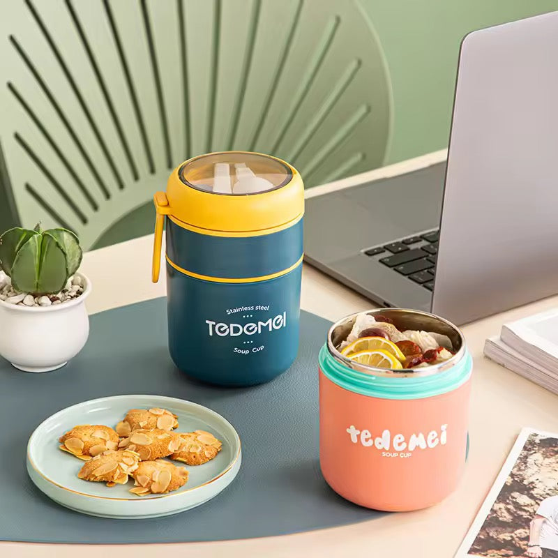 DOUBLE DECKER BENTO BOX  [Stainless steel ]