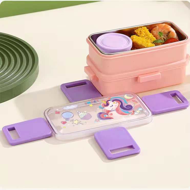 KIDS FIESTA BENTO LUNCH BOX [ Stainless steel  ]