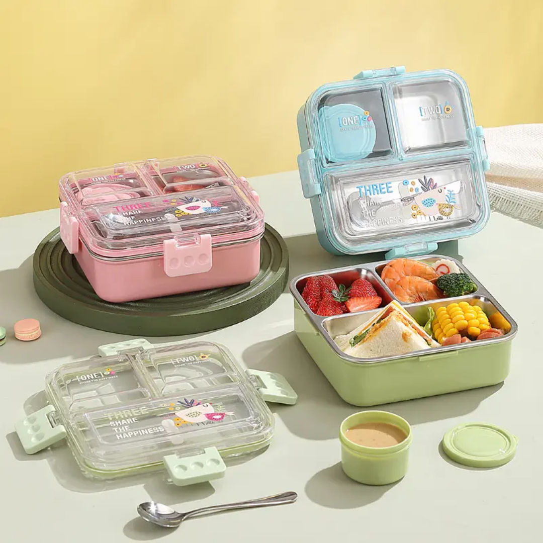 STYLISH TRIO LUNCH BOX (stainless steel)