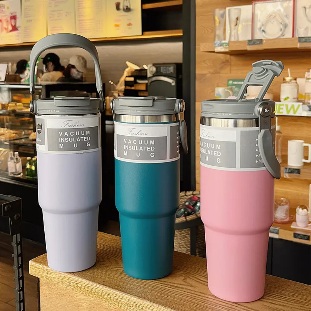 SMALL VACUUM TUMBLER (stainless steel)900ml