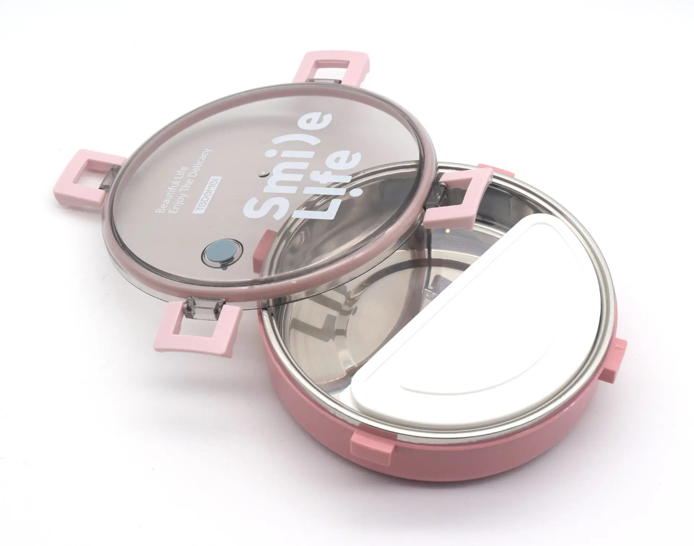 SMILE LIFE ROUND BENTOBOX (stainless steel)