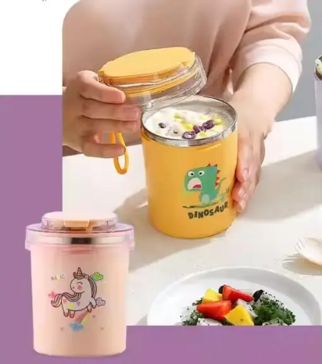 CUTE CARTOON MUG (stainless steel) 530ml