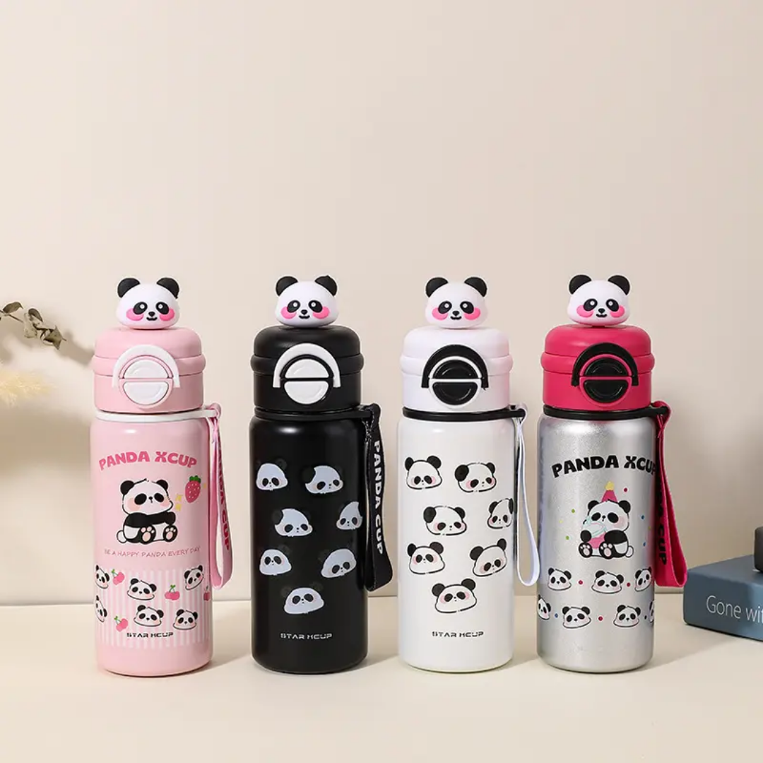 PANDA WATER BOTTLE (stainless steel)550ml – Tinyindia