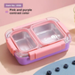 SMILE LUNCHBOX 2COMPARTMENTS (stainless steel)