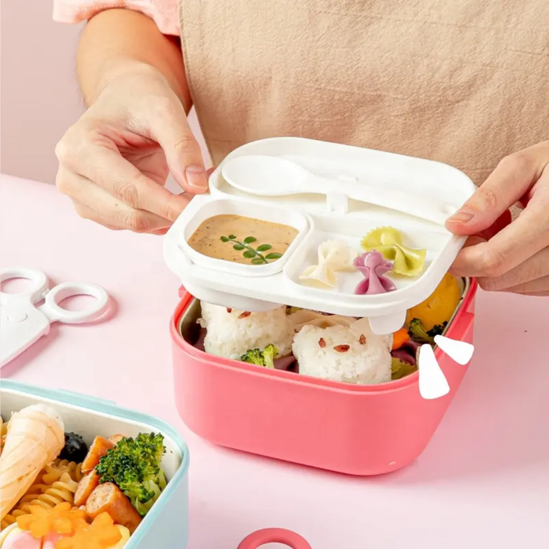 CUTE SQUARE BENTOBOX (stainless steel)