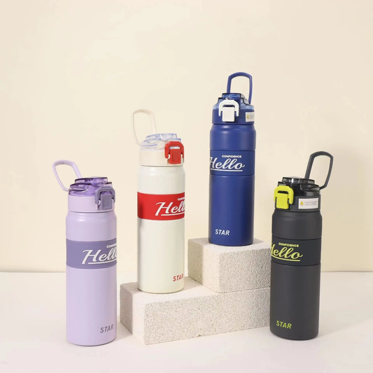 HELLO STAINLESS STEEL BOTTLE (600ml)
