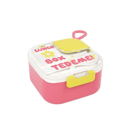 CUTE SQUARE BENTOBOX (stainless steel)
