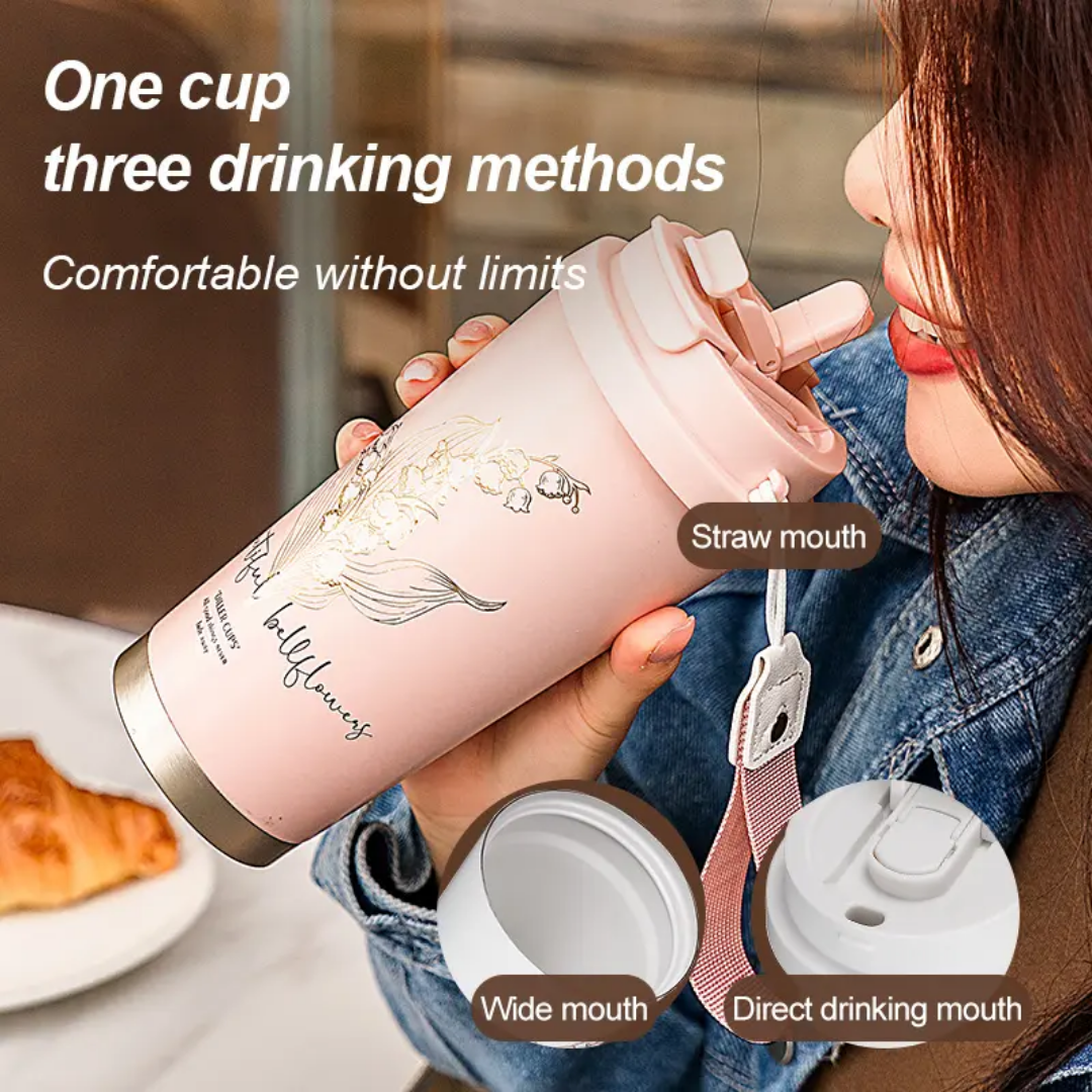 CUTE KAWALII COFFEE FLASK (stainless steel)500ml