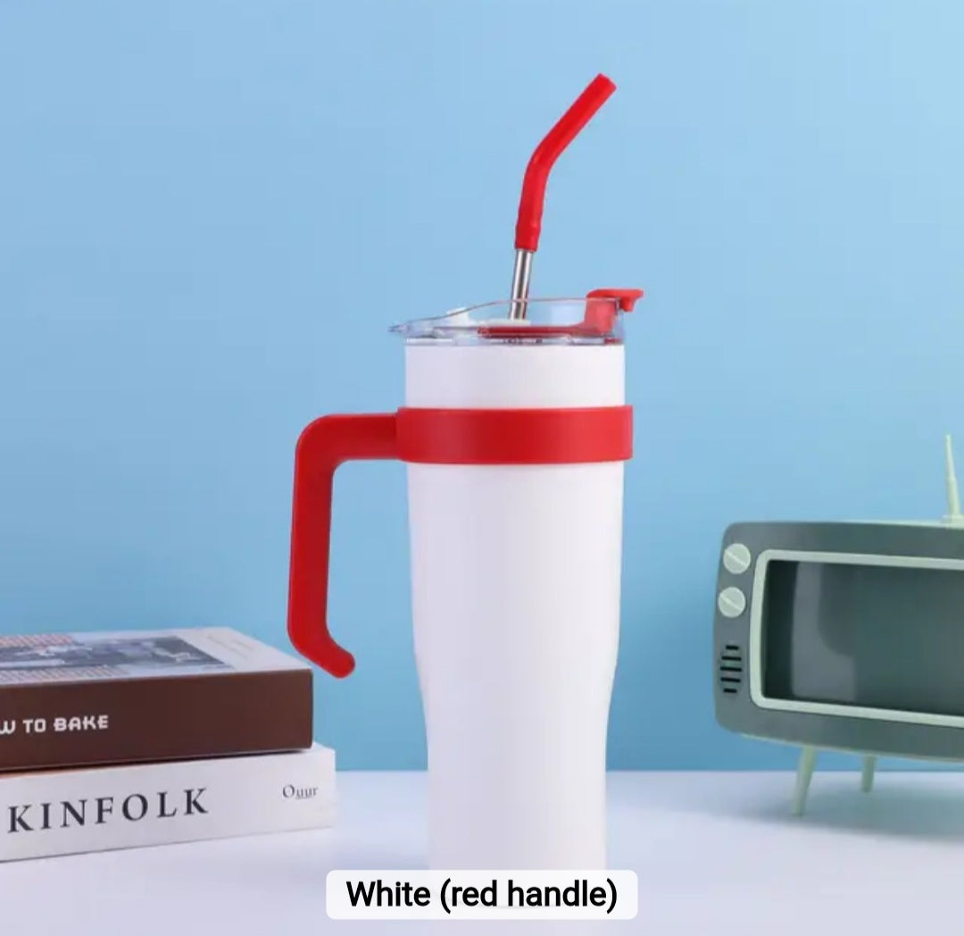 STAINLESS STEEL TUMBLER WITH HANDLE (1200ml)